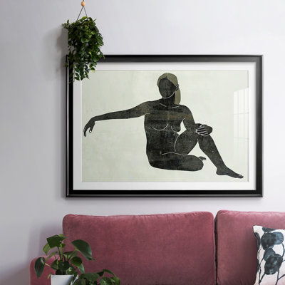 Folded figure III, impression encadrée sur papier