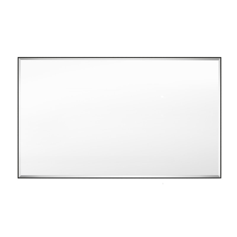 Miroir mural biseauté Reflections Sleek, Noir, noir, noir, noir, 24 po x 40 po