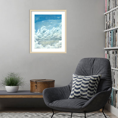«Cloud Bank II» par Michael Willett, reproduction d'art encadrée sur bois