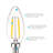 4 Watt (40 Watt Equivalent), LED, Dimmable Light Bulb, E12/Candelabra Base-72250225