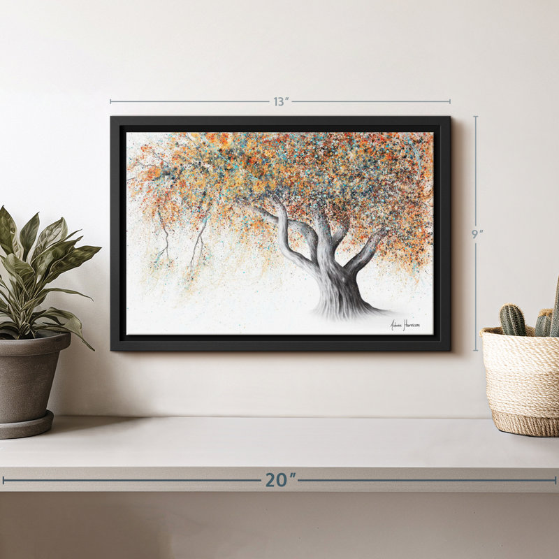 Rusty Autumn Tree Canvas Print, 9" H x 13" W
