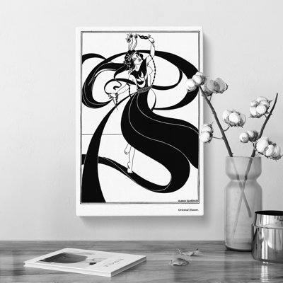 Oriental Dancer by Aubrey Beardsley - Wrapped Canvas Painting