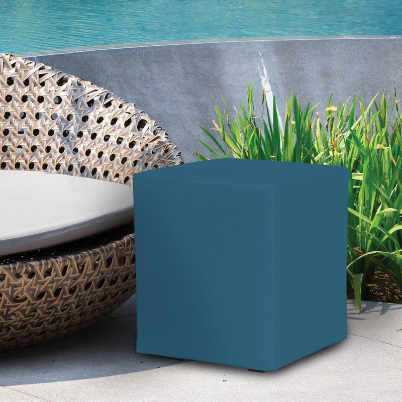 Housse pour cube Averey, Turquoise paysage marin