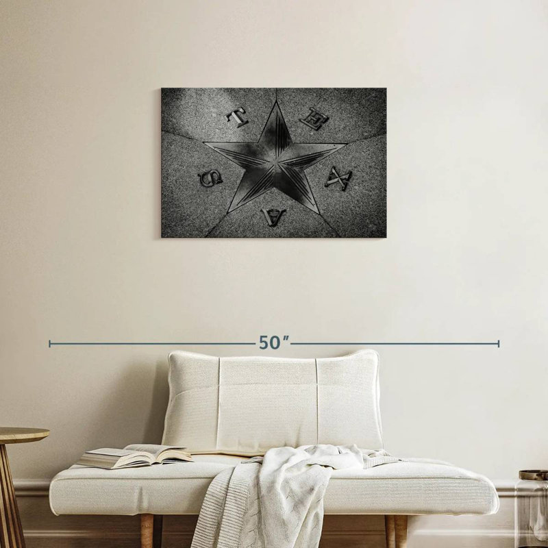 Nicci Texas Black Star, 20" H x 30" W