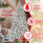Arbre de Noël floqué avec support en métal-172380242-172380227