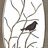 Wood Bird Brown Wall Decor with Tree Branches