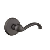Teton Wave/Drop Privacy (Bed & Bath) Door Lever with Round Rosette