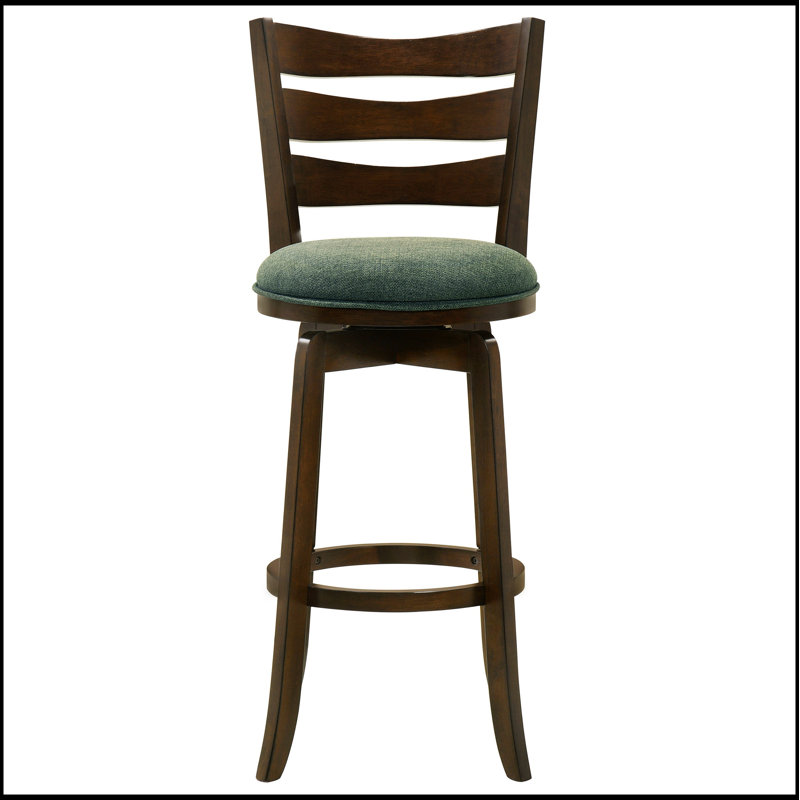 Chaise de bar pivotante en bois vert Fenster Hunter, alliant élégance, confort et durabilité pour les bars modernes