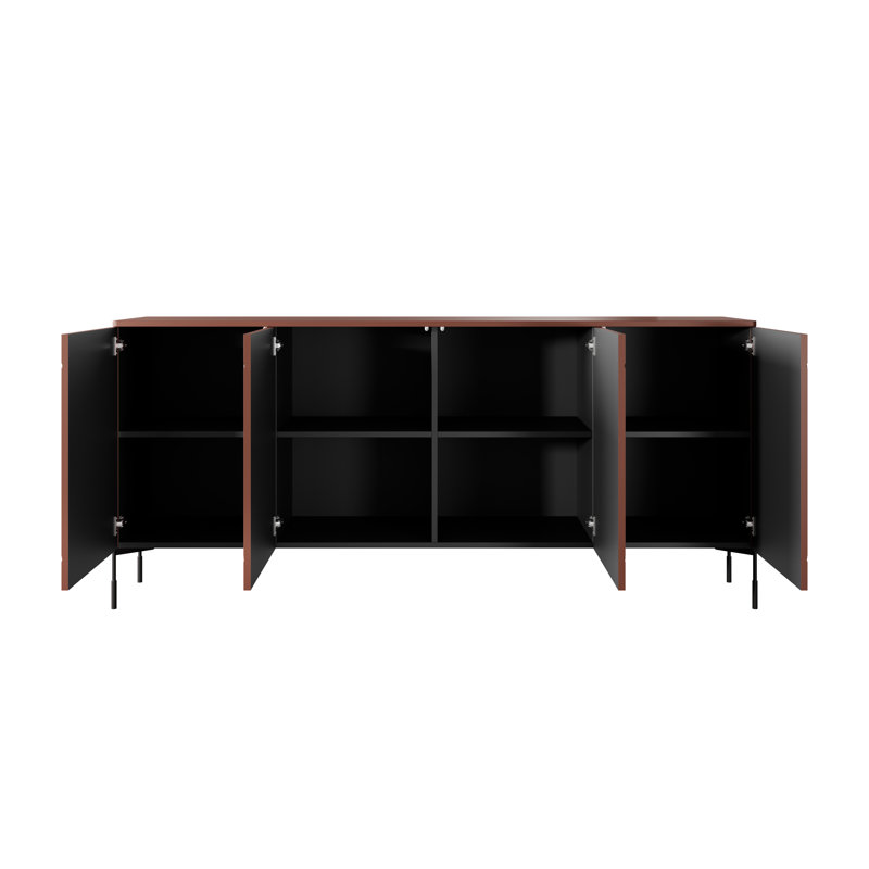 Assael 204cm Sideboard, Burgundy