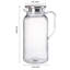 Lot de 2 pichets en plastique transparent de 2 litres (68 oz), avec couvercle, pour réfrigérateur, sans BPA, pour thé glacé