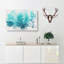Teal Blue Forest - Wrapped Canvas-56656434