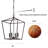 Aspen 4-Light Dimmable Lantern Geometric Chandelier-744401266-744401267