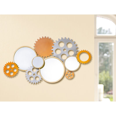 Handmade Industrial Abstract Wall Decor on Metal