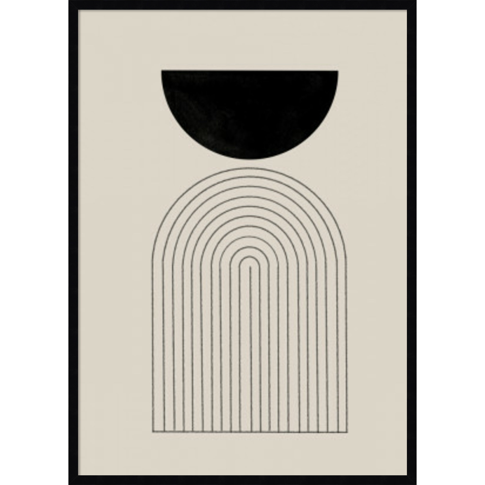 BaB No 1 by The MIUUS STUDIO, 41" H x 30" W x 1" D, Black