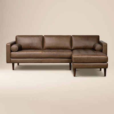 Napa Full-Grain Genuine Italian Leather Sectional