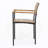 Patio Chair Wood and Metal Chair(Set of 2)