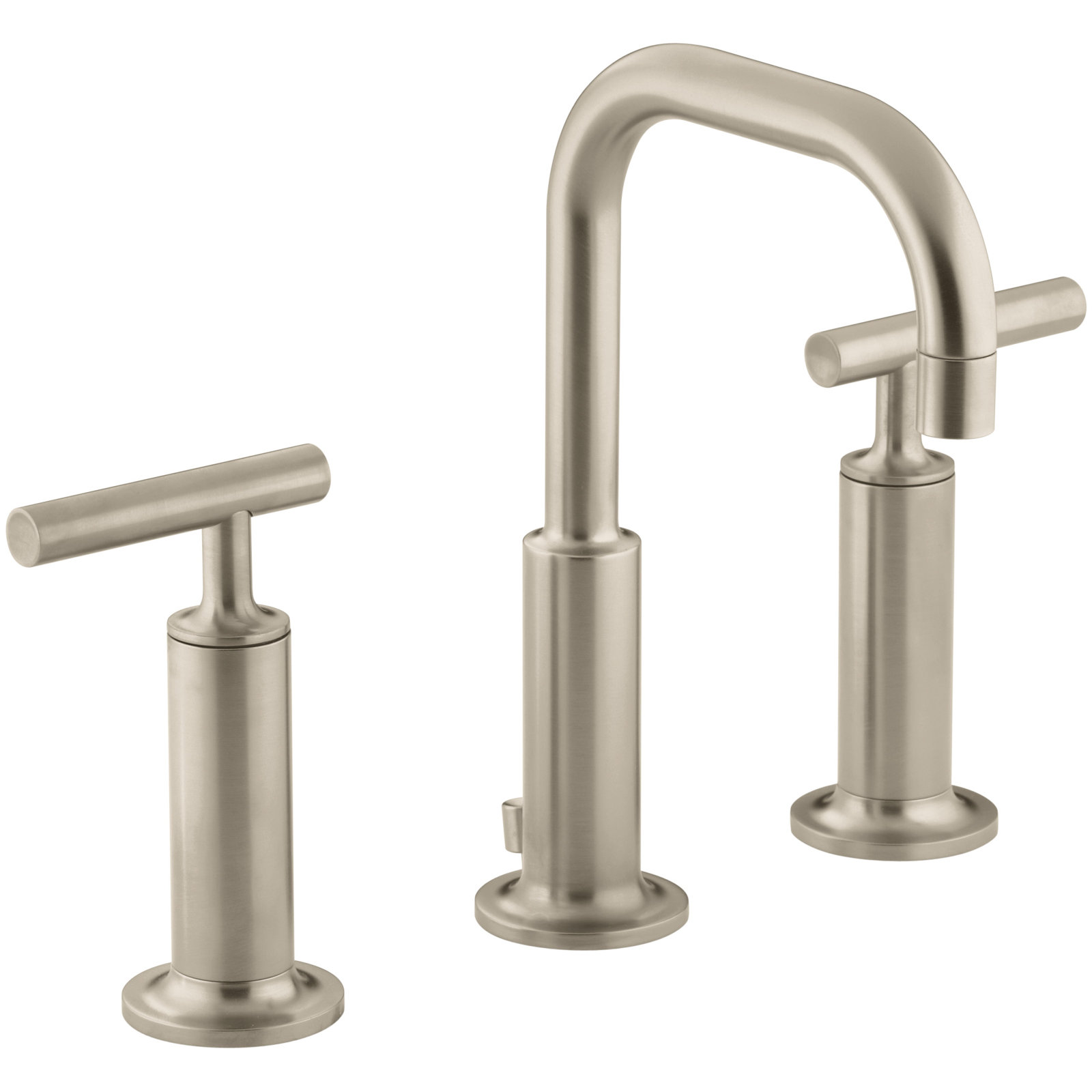 Purist Widespread Faucet with Drain Assembly, Vibrant Brushed Bronze