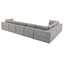 Canapé d'angle modulaire réversible Aneea avec pouf-619379932-657547971