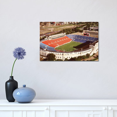 Aerial View of a Stadium, Soldier Field, Lake Shore Drive, Chicago, Cook County, Illinois, USA 1 Piece Wrapped Canvas Wall Art