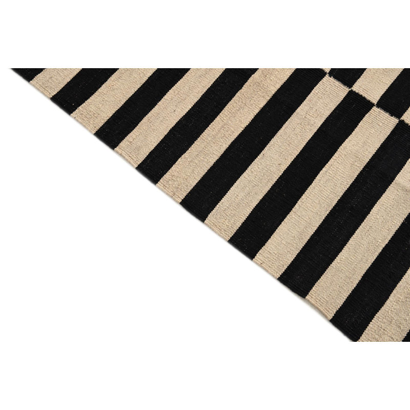 Tapis noir et blanc Orta