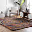 Tapis bleu / rose / jaune Padma-37576715