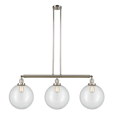 Luminaire suspendu pour îlot de cuisine 3 lumières Penman
