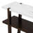Retro Elegant Console Table with Marble-Effect Top and Versatile Storage Solutions-768201784