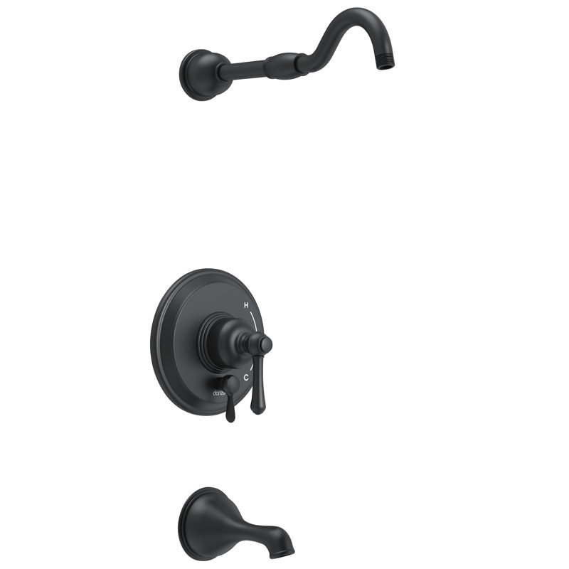 Système de douche à pression équilibrée Opulence, Noir satiné