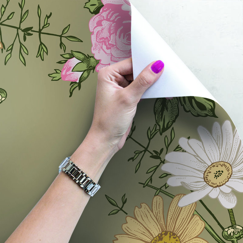 Burdgick Matte Peel & Stick Mural, 312 x 219cm