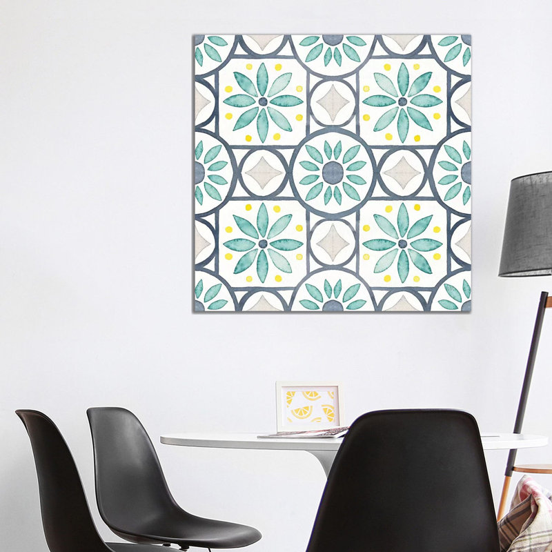 Garden Getaway Pattern XI by Laura Marshall - Wrapped Canvas Painting, 93.98cm H x 93.98cm W x 1.91cm D