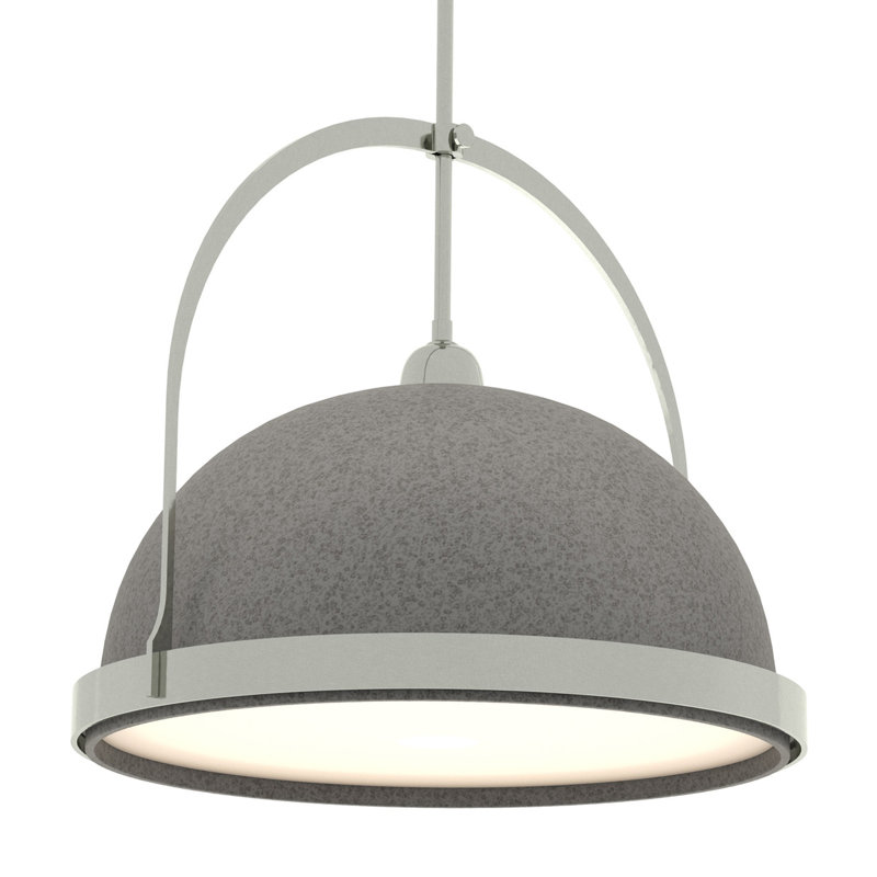 Atlas 1 - Light Single Dome Pendant, 22.3" - 67.3", Natural Iron, Sterling