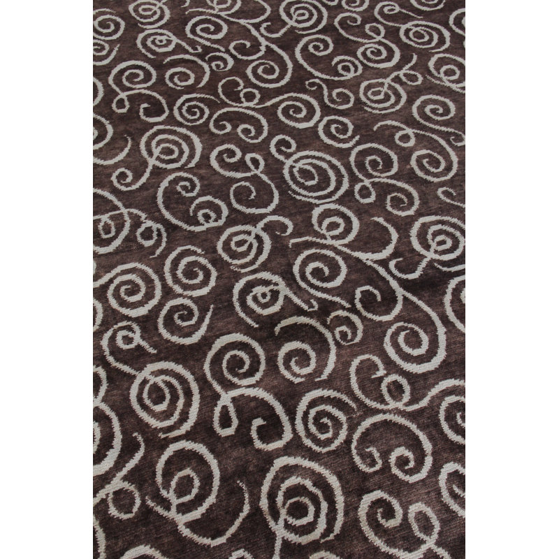 Metropolitan Hand Woven Wool Abstract Area Rug, Rectangle 6' x 9'