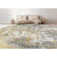 Abstract Area Rug in Grey/Gold