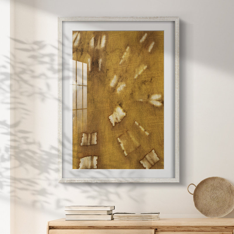 Turmeric Sunrise III - impression encadrée, 28.5" H x 20.5" W, White