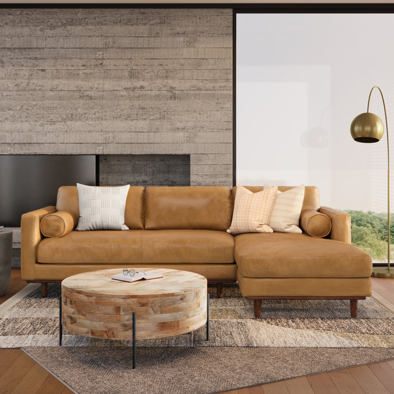 Canapé modulaire droit - Sienna, Marron clair