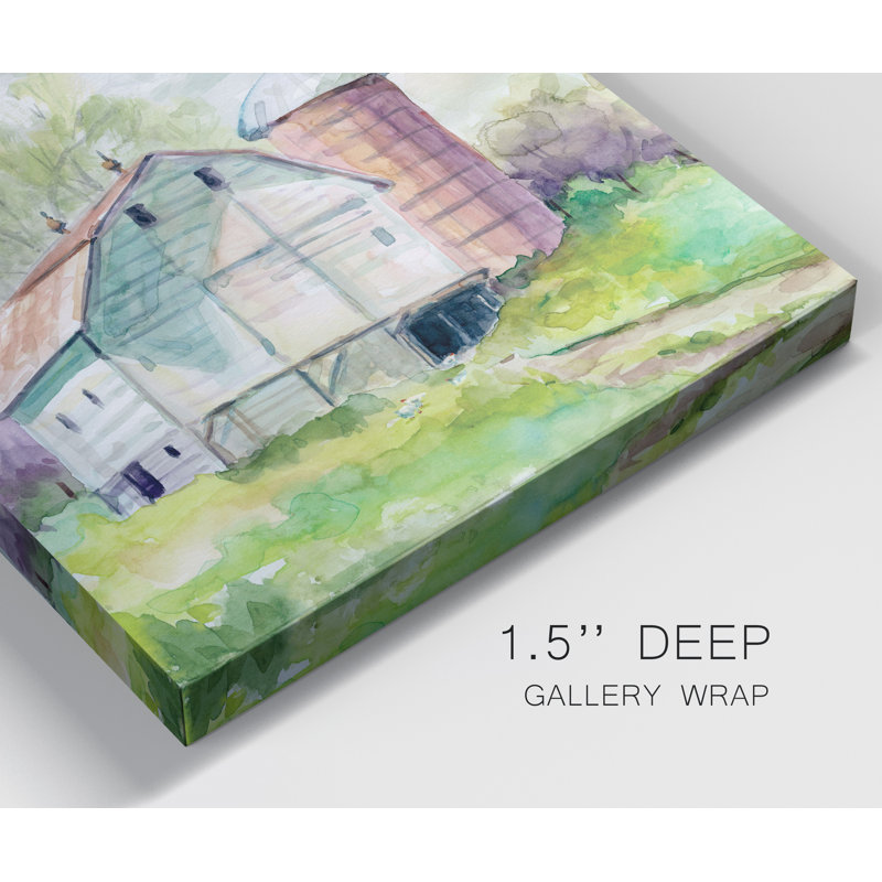 Spring Silo - Wrapped Canvas Print, 32" H x 32" W x 1" D
