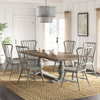Chalita Trestle Dining Set with Rectangular Table