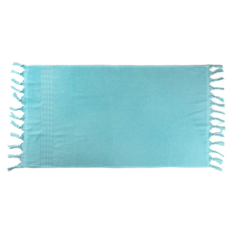 Ensemble de serviettes de bain 100% coton de qualité supérieure (2 pièces), turquoise, 29,5 x 59,1 pouces | Peluche 9,5 oz / m², lavable en machine à 104 ° F | Doux, absorbant et durable pour une expérience de salle de bain luxueuse