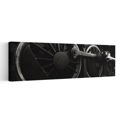 Steam Locomotive Wheels Contemporary Wall Art