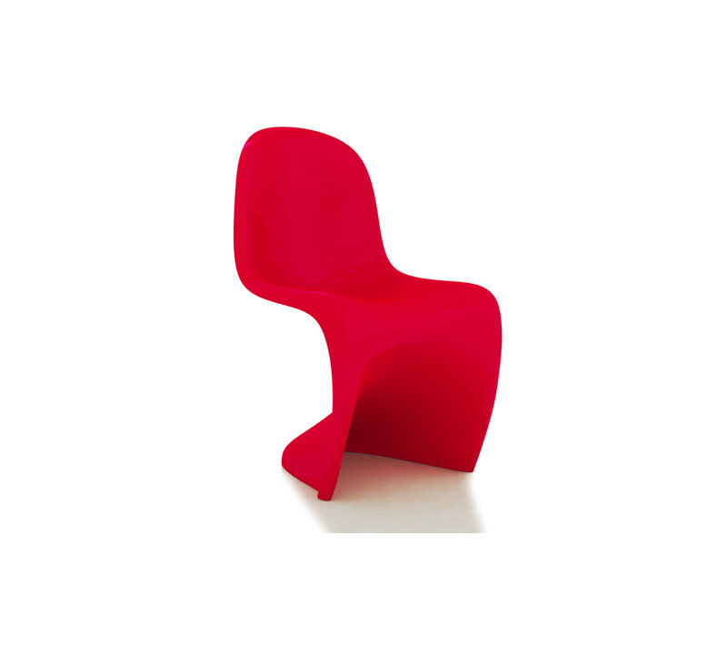 Chaise d'appoint Fiveish, Rouge