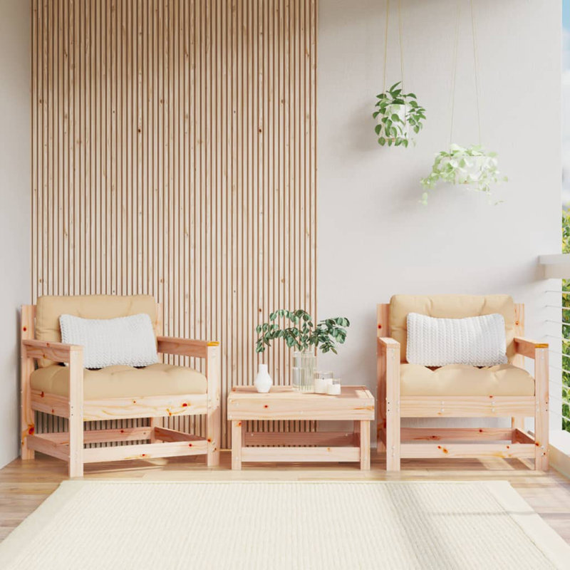Ogie Outdoor Lounge Chair, Natural