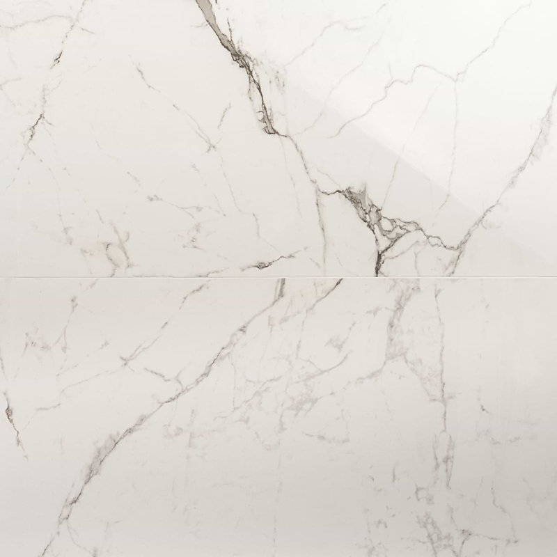 Dreamstone 24X48 Polished Porcelain Tile, Statuario Venato Polished