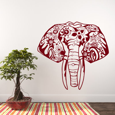 Décalcomanie murale éléphant yoga Litton