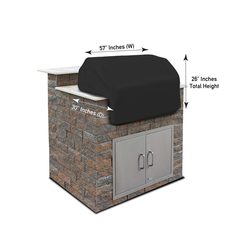 Outdoor Grill Cover, 66cm H x 144.8cm W x 76.2cm D