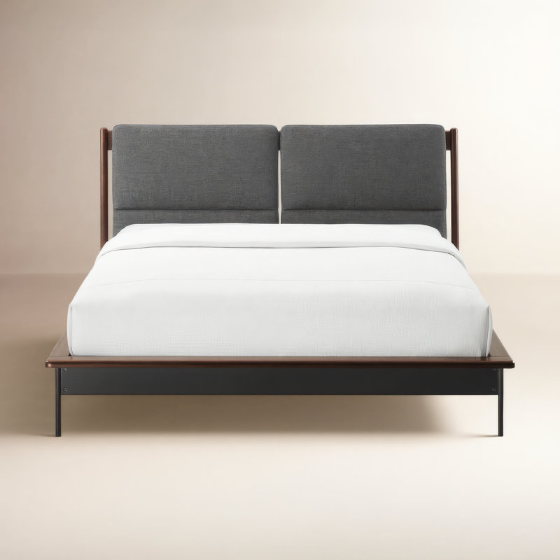 Raines Upholstered Bed, California King, Gray