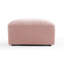 Canapé d'angle modulaire moderne en boucle avec pouf, assise profonde et design discret