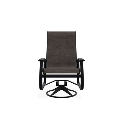 Chaise berçante pivotante en aluminium Belle Isle