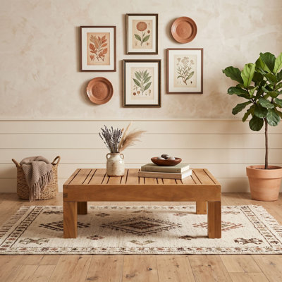 Table basse d'extérieur en bois