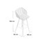 Deloris Counter Stool with Metal Frame