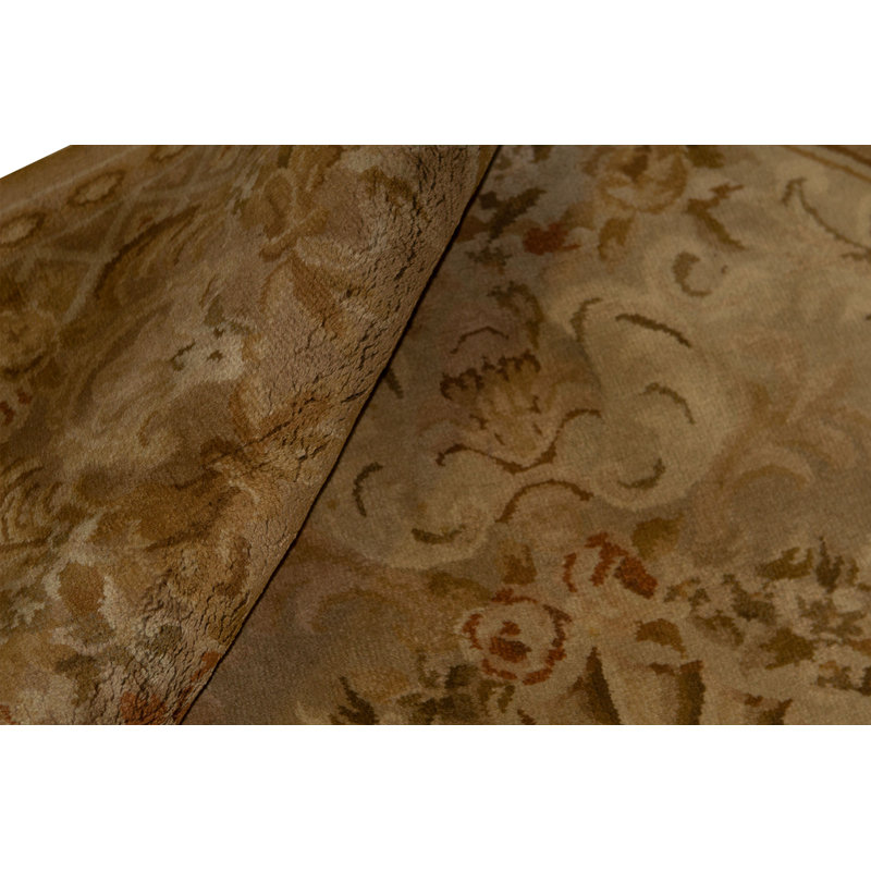 Hand-Knotted High-Quality Gold Area Rug